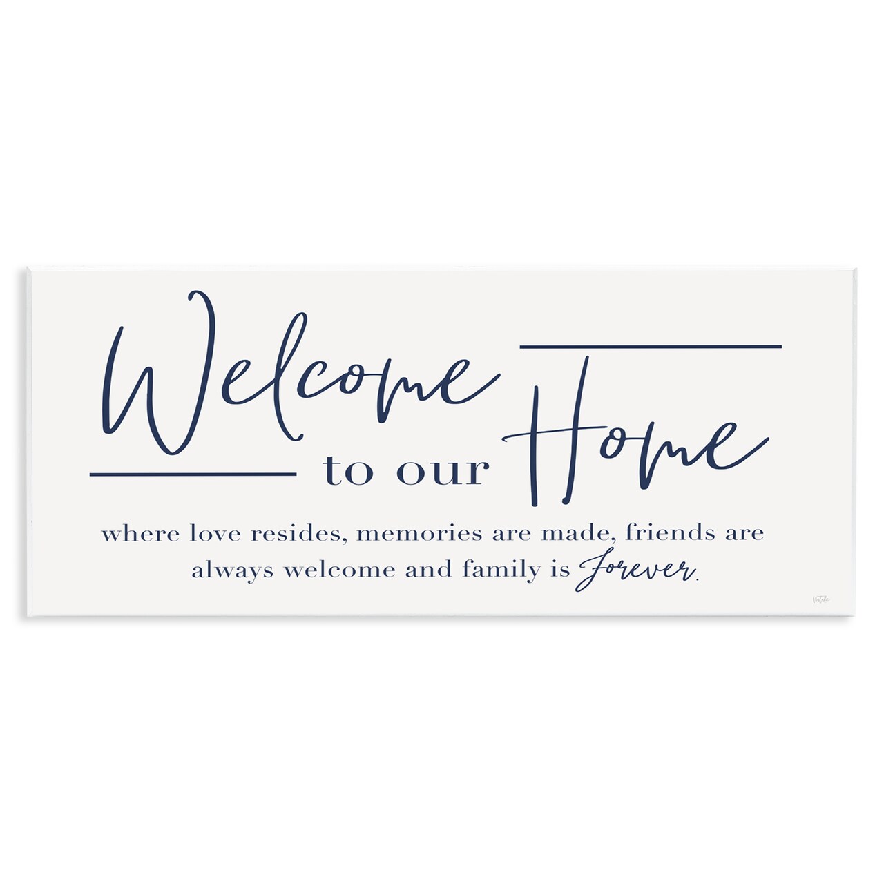 Stupell Industries Friends Welcome & Family Forever Wall Plaque By Natalie Carpentieri